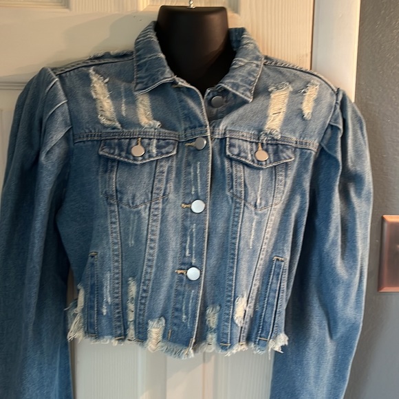 NWT Aaron & Amber Jean Jacket - Picture 2 of 6